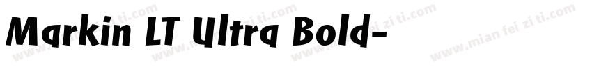 Markin LT Ultra Bold字体转换
